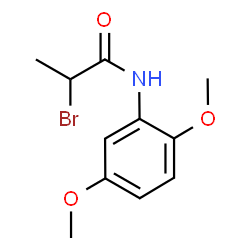 ChemSpider 2D Image | 2-Bromo-N-(2,5-dimethoxyphenyl)propanamide | C11H14BrNO3