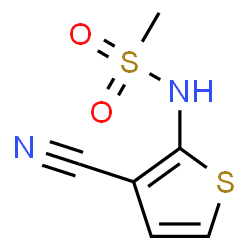 ChemSpider 2D Image | N-(3-Cyano-2-thienyl)methanesulfonamide | C6H6N2O2S2