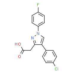 ChemSpider 2D Image | pirazolac | C17H12ClFN2O2