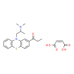 ChemSpider 2D Image | propiomazine maleate | C24H28N2O5S