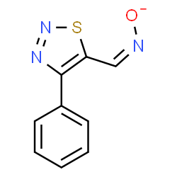 ChemSpider 2D Image | {(Z)-[(4-Phenyl-1,2,3-thiadiazol-5-yl)methylene]amino}oxidanide | C9H6N3OS