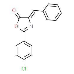 ChemSpider 2D Image | (4Z)-4-Benzylidene-2-(4-chlorophenyl)-1,3-oxazol-5(4H)-one | C16H10ClNO2