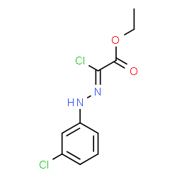 ChemSpider 2D Image | Ethyl (2Z)-chloro[(3-chlorophenyl)hydrazono]acetate | C10H10Cl2N2O2
