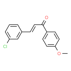 ChemSpider 2D Image | (2E)-3-(3-Chlorophenyl)-1-(4-methoxyphenyl)-2-propen-1-one | C16H13ClO2