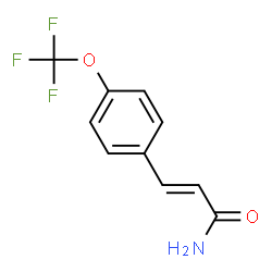 ChemSpider 2D Image | (2E)-3-[4-(Trifluoromethoxy)phenyl]acrylamide | C10H8F3NO2