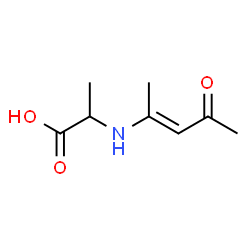 ChemSpider 2D Image | N-[(2E)-4-Oxo-2-penten-2-yl]alanine | C8H13NO3