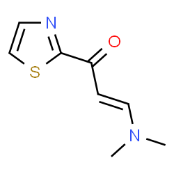 ChemSpider 2D Image | 3-(dimethylamino)-1-(thiazol-2-yl)prop-2-en-1-one | C8H10N2OS