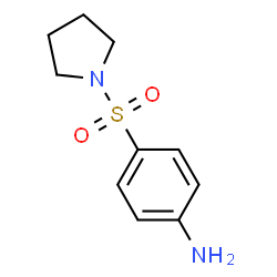 ChemSpider 2D Image | 4-(1-Pyrrolidinylsulfonyl)aniline | C10H14N2O2S