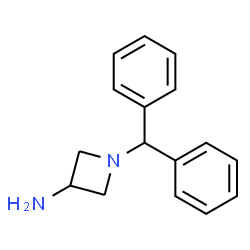 ChemSpider 2D Image | 1-(Diphenylmethyl)-3-azetidinamine | C16H18N2