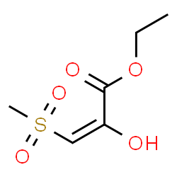 ChemSpider 2D Image | Ethyl (2E)-2-hydroxy-3-(methylsulfonyl)acrylate | C6H10O5S