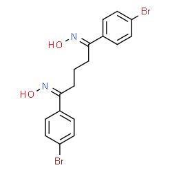 ChemSpider 2D Image | (1Z,5E)-1,5-Bis(4-bromophenyl)-N,N'-dihydroxy-1,5-pentanediimine | C17H16Br2N2O2