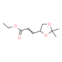 ChemSpider 2D Image | Ethyl 3-(2,2-dimethyl-1,3-dioxolan-4-yl)acrylate | C10H16O4