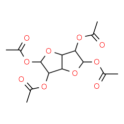 ChemSpider 2D Image | Hexahydrofuro[3,2-b]furan-2,3,5,6-tetrayl tetraacetate | C14H18O10