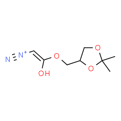 ChemSpider 2D Image | (E)-2-[(2,2-Dimethyl-1,3-dioxolan-4-yl)methoxy]-2-hydroxyethenediazonium | C8H13N2O4