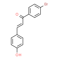 ChemSpider 2D Image | (2E)-1-(4-Bromophenyl)-3-(4-hydroxyphenyl)-2-propen-1-one | C15H11BrO2