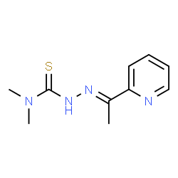 ChemSpider 2D Image | N,N-Dimethyl-2-[1-(2-pyridinyl)ethylidene]hydrazinecarbothioamide | C10H14N4S
