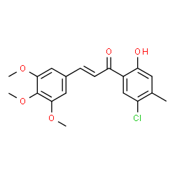 ChemSpider 2D Image | 5'-Chloro-2'-hydroxy-4'-methyl-3,4,5-trimethoxychalcone | C19H19ClO5