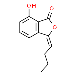ChemSpider 2D Image | 3-Butylidene-7-hydroxyphthalide | C12H12O3