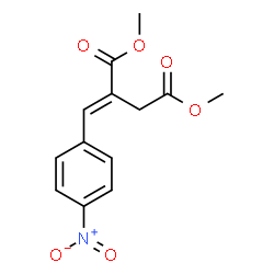 ChemSpider 2D Image | Dimethyl (2E)-2-(4-nitrobenzylidene)succinate | C13H13NO6
