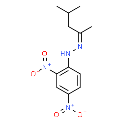 ChemSpider 2D Image | (2Z)-1-(2,4-Dinitrophenyl)-2-(4-methyl-2-pentanylidene)hydrazine | C12H16N4O4