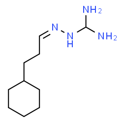 ChemSpider 2D Image | 1-[(2Z)-2-(3-Cyclohexylpropylidene)hydrazino]methanediamine | C10H22N4