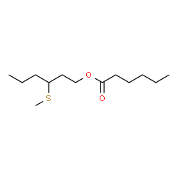 ChemSpider 2D Image | 3-(Methylthio)hexyl hexanoate | C13H26O2S