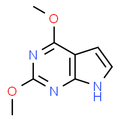 ChemSpider 2D Image | 2,4-Dimethoxy-7H-pyrrolo[2,3-d]pyrimidine | C8H9N3O2