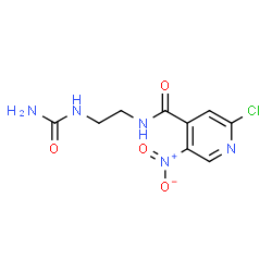 ChemSpider 2D Image | N-[2-(Carbamoylamino)ethyl]-2-chloro-5-nitroisonicotinamide | C9H10ClN5O4