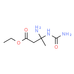 ChemSpider 2D Image | ethyl 3-amino-3-ureidobutyrate | C7H15N3O3