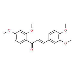 ChemSpider 2D Image | (2E)-1-(2,4-Dimethoxyphenyl)-3-(3,4-dimethoxyphenyl)-2-propen-1-one | C19H20O5