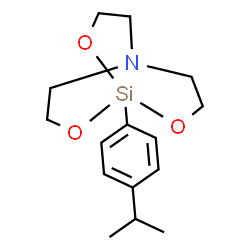ChemSpider 2D Image | 1-(4-Isopropylphenyl)-2,8,9-trioxa-5-aza-1-silabicyclo[3.3.3]undecane | C15H23NO3Si