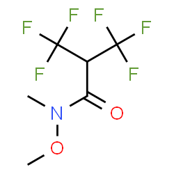 ChemSpider 2D Image | 3,3,3-Trifluoro-N-methoxy-N-methyl-2-(trifluoromethyl)propanamide | C6H7F6NO2