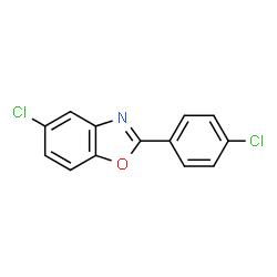 ChemSpider 2D Image | 5-Chloro-2-(4-chlorophenyl)benzoxazole | C13H7Cl2NO