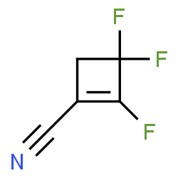 ChemSpider 2D Image | Cyclobutene, 1-cyano-2,3,3-trifluoro- | C5H2F3N