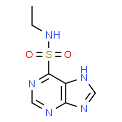ChemSpider 2D Image | Purine-6-sulfonamide, N-ethyl- | C7H9N5O2S