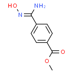 ChemSpider 2D Image | Methyl 4-(N-hydroxycarbamimidoyl)benzoate | C9H10N2O3