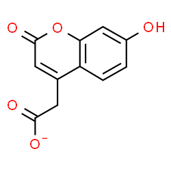 ChemSpider 2D Image | (7-Hydroxy-2-oxo-2H-chromen-4-yl)acetate | C11H7O5