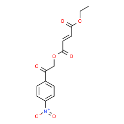 ChemSpider 2D Image | Ethyl 2-(4-nitrophenyl)-2-oxoethyl (2E)-2-butenedioate | C14H13NO7