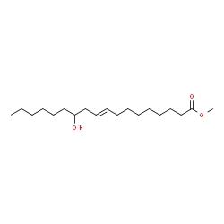 ChemSpider 2D Image | Methyl (9E)-12-hydroxy-9-octadecenoate | C19H36O3