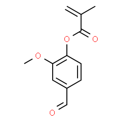 ChemSpider 2D Image | 4-Formyl-2-methoxyphenyl methacrylate | C12H12O4