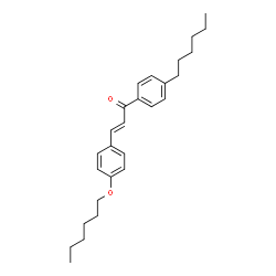 ChemSpider 2D Image | (2E)-3-[4-(Hexyloxy)phenyl]-1-(4-hexylphenyl)-2-propen-1-one | C27H36O2