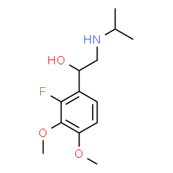 ChemSpider 2D Image | 1-(2-Fluoro-3,4-dimethoxyphenyl)-2-(isopropylamino)ethanol | C13H20FNO3