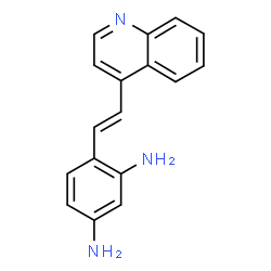 ChemSpider 2D Image | 4-(2-(4-Quinolinyl)vinyl)-1,3-benzenediamine | C17H15N3