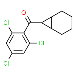 ChemSpider 2D Image | Bicyclo[4.1.0]hept-7-yl(2,4,6-trichlorophenyl)methanone | C14H13Cl3O