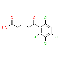 ChemSpider 2D Image | [2-Oxo-2-(2,3,4,6-tetrachlorophenyl)ethoxy]acetic acid | C10H6Cl4O4