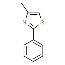 ChemSpider 2D Image | 4-METHYL-2-PHENYLTHIAZOLE | C10H9NS