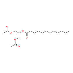 ChemSpider 2D Image | GLYCEROL DIACETATE LAURATE | C19H34O6