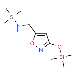 ChemSpider 2D Image | 1,1,1-Trimethyl-N-({3-[(trimethylsilyl)oxy]-1,2-oxazol-5-yl}methyl)silanamine | C10H22N2O2Si2