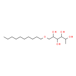 ChemSpider 2D Image | 1-O-Decyl-6-deoxyhexitol | C16H34O5