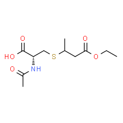 ChemSpider 2D Image | N-Acetyl-S-(4-ethoxy-4-oxo-2-butanyl)-L-cysteine | C11H19NO5S